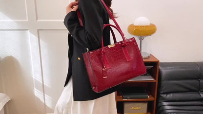 Crocodile Pattern Handbag