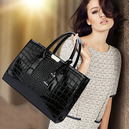 Crocodile Pattern Handbag