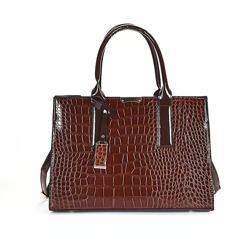 Crocodile Pattern Handbag