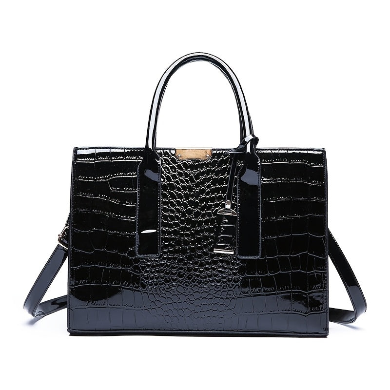 Crocodile Pattern Handbag