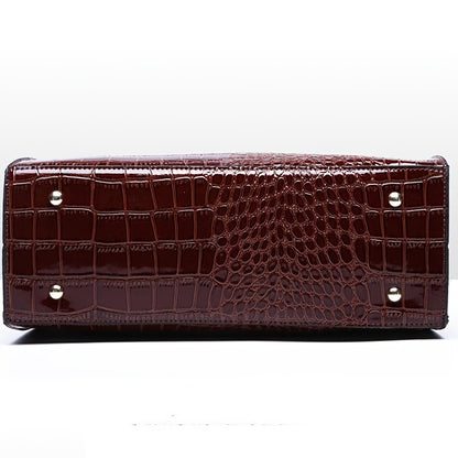 Crocodile Pattern Handbag