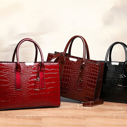 Crocodile Pattern Handbag