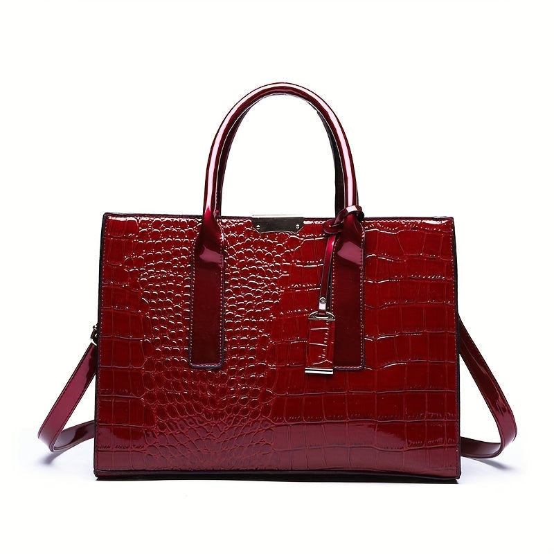 Crocodile Pattern Handbag